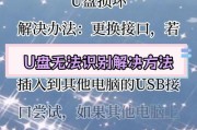 U盘损坏导致电脑无法识别怎么办？修复方法有哪些？