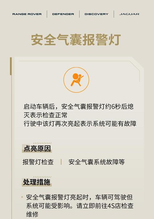气囊故障灯亮起的原因是什么？手动消除气囊故障灯后需要做什么检查？