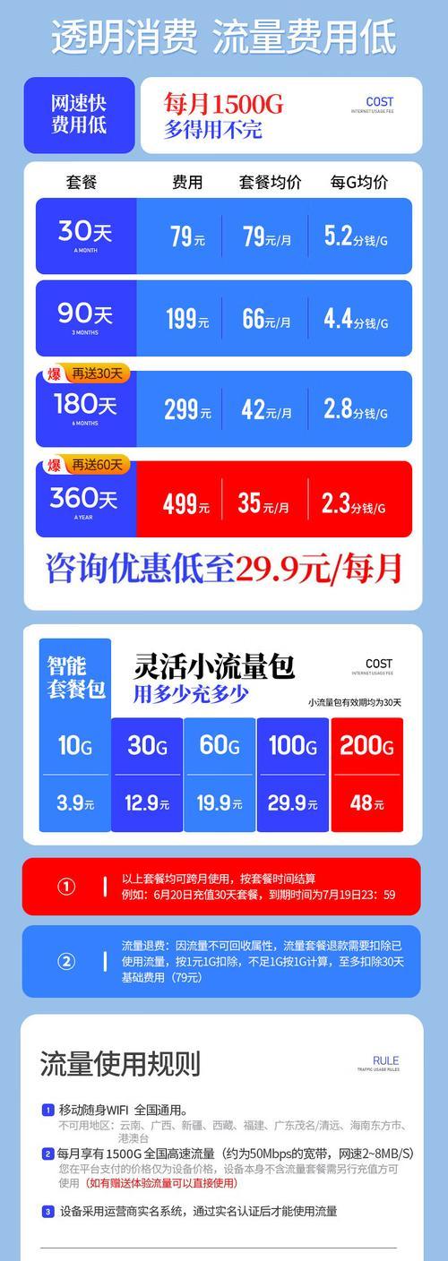 移动随身wifi是否需要购买流量？流量费用如何计算？