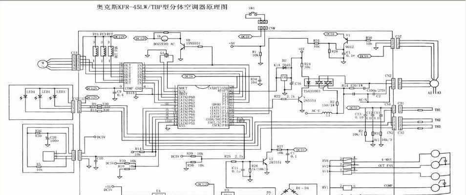空调万能主板显示器接线方法是什么？