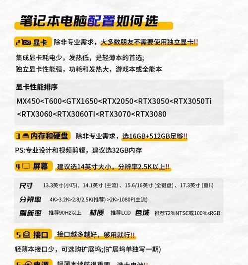 笔记本电脑办公配置推荐？如何选择适合办公的配置？