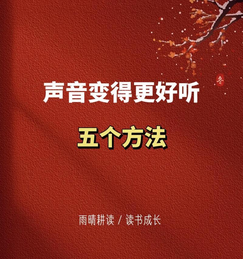 电脑录制时如何获得好听的声音效果？录制音质提升的方法有哪些？