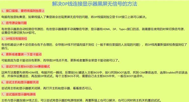电脑显示屏摔了黑屏了怎么回事？如何修复？