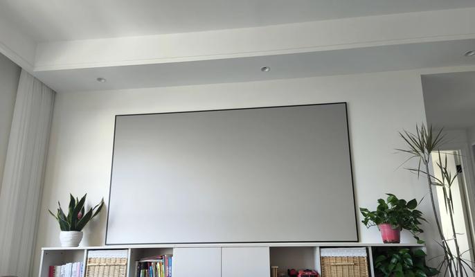 商用投影仪搭配幕布的图片展示？